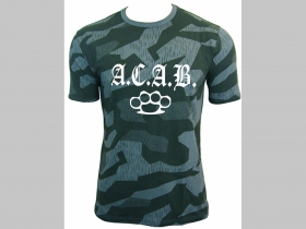 A.C.A.B.  Boxer,  nočný maskáč-Nightcamo SPLINTER, pánske tričko 100%bavlna